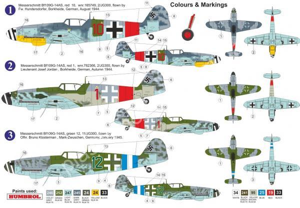 1/72 AZ model 7656 Messerschmitt Bf 109G-14/AS JG.300