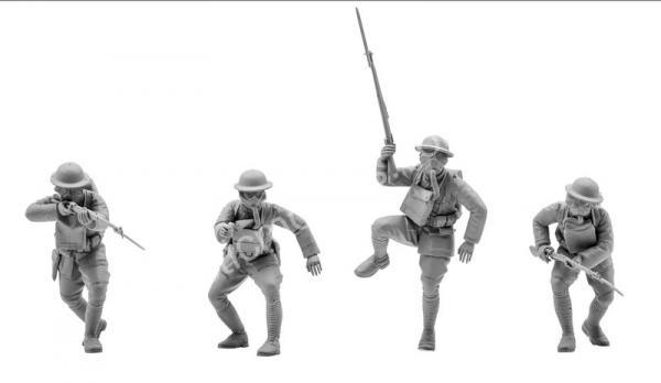 1/35 ICM 35704 Американские солдати в противогазах