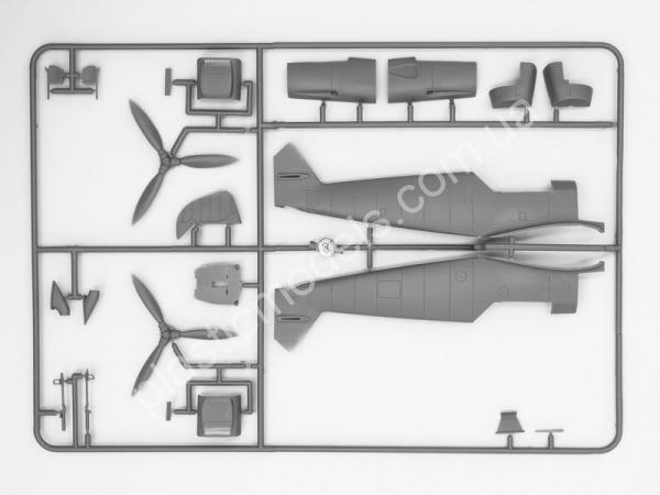1/48 ICM 48803 Bf-109F-2 с фигурками
