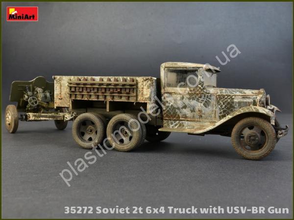 1/35 MiniArt 35272 Soviet 2 Ton truck 6x4 & 76-mm USV-BR Gun
