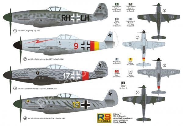 1/72 RS models 92202 Messerschmitt 309 V4 