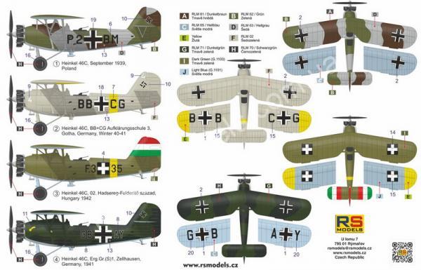 1/72 RS models 92287 Heinkel He-46C
