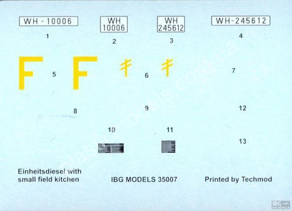 Einheitsdiesel with Field Kitchen Hf.14 1/35 IBG 35007