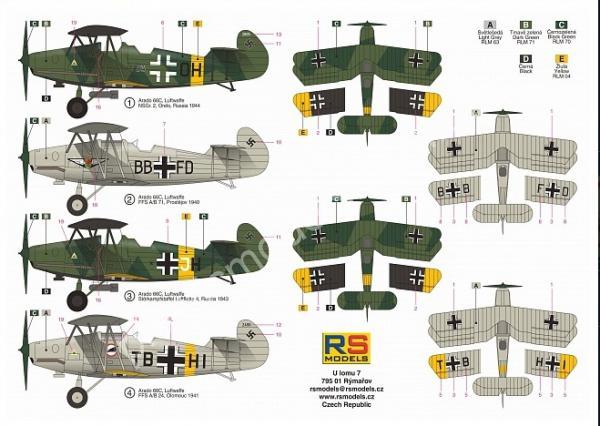 1/72 RS models 92176 Arado 66 C Night Attacker