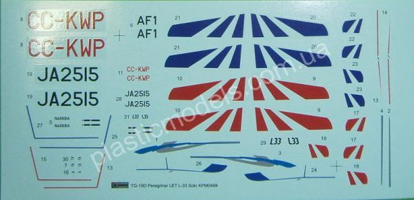 1/72 Kovozavody Prostejov 0499 TG-10D Peregrine/L-33 Solo