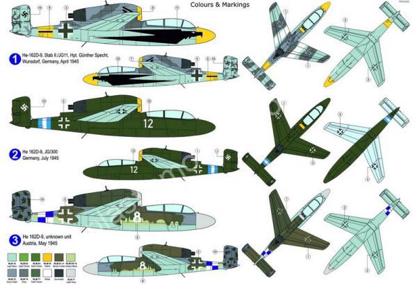 1/72 AZ model 7837 Heinkel He-162D-9 'Luftwaffe '46'