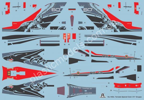 1/72 Italeri 1403 Tornado IDS 311° GV RSV 60th Anniversary