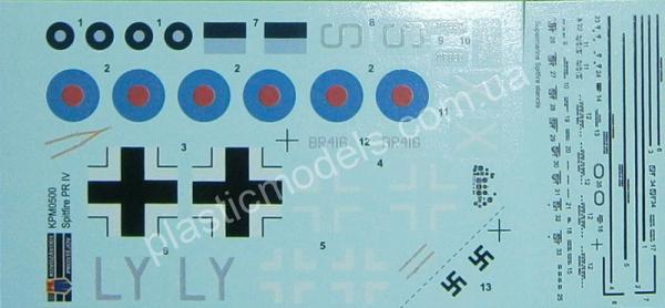1/72 Kovozavody Prostejov 0500 Supermarine Spitfire Pr.IV