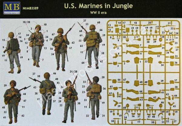 1/35 Master Box 3589 “US Marines in Jungle, WW II era”
