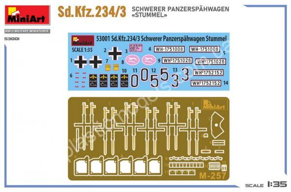 1/35 MiniArt 53001 Sd.Kfz.234/3 Schwerer Panzerspähwagen «Stummel»