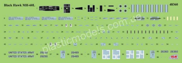 1/48 ICM 48360 MH-60L Black Hawk US Special Forces Helicopter