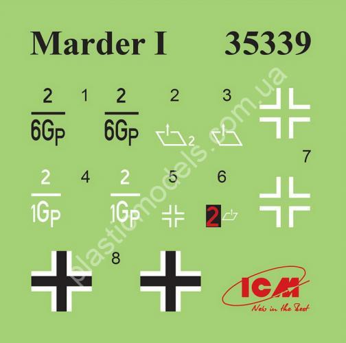 1/35 ICM 35339 Marder I на базі FCM 36, Німецька протитанкова САУ