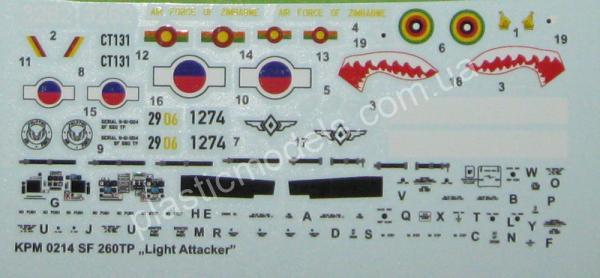 1/72 Kovozavody Prostejov 0214 SIAI SF-260TP „Light Attacker“
