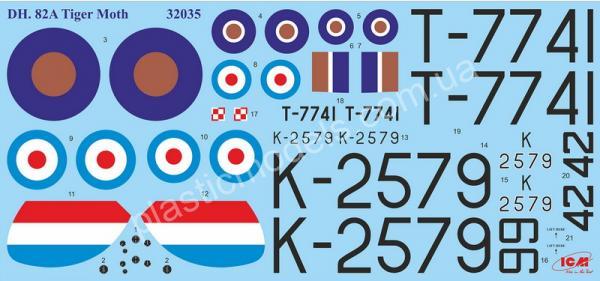 1/32 ICM 32037 DH. 82А Tiger Moth з кадетами RAF
