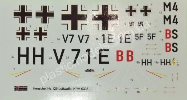 1/72 Kovozavody Prostejov 0336 Henschel Hs 126B-1 „Luftwaffe“