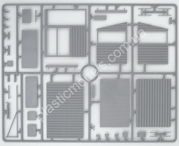 1/35 ICM 35901 Chernobyl#1. Radiation Monitoring Station (ZiL-131KShM truck & 5 figures & diorama base with background)