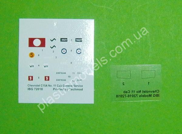 1/72 IBG 72018 Chevrolet C15A No.11 Cab General Service (2C1 all steel body)
