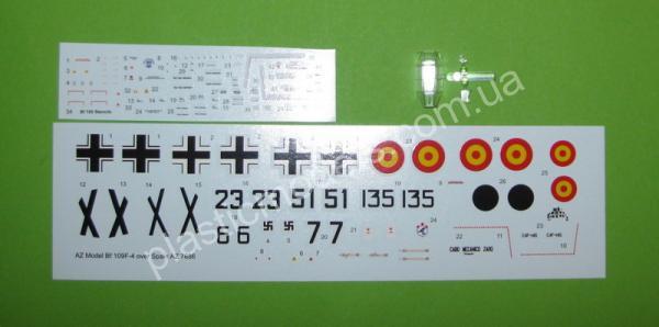 1/72 AZ model 7686 Messerschmitt Bf 109F-4 „In Spain Service“