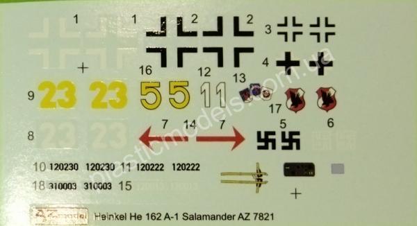 1/72 AZ model 7821 Heinkel He 162A-2 „Salamander“