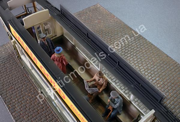 1/35 MiniArt 38009 European Tramcar Straßenbahn Triebwagen 641 w/crew & passengers