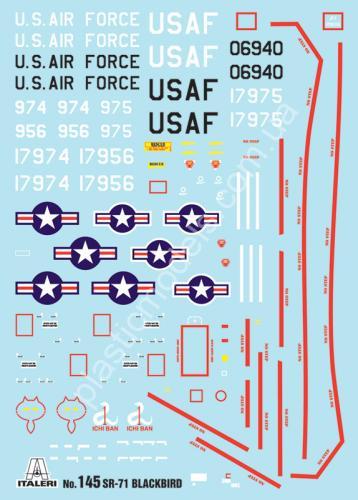 1/72 Italeri 145 Lockheed Martin SR-71 Blackbird