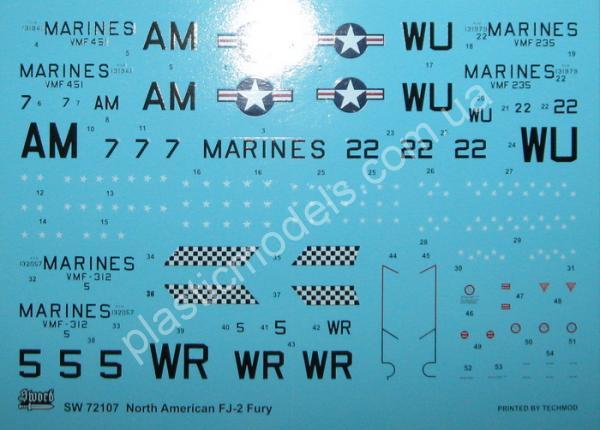 1/72 Sword 72107 North American FJ-2 Fury