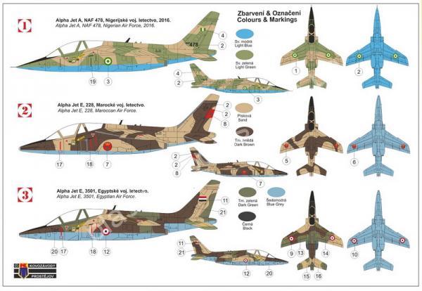 1/72 Kovozavody Prostejov 0269 Alpha Jet A/E „Over Africa“