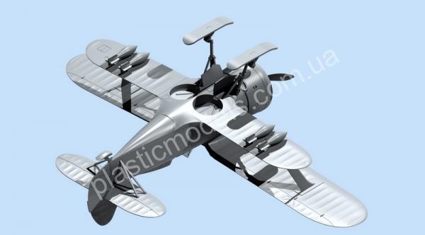 1/48 ICM 48096 I-153, WWII Soviet Biplane Fighter (winter version)