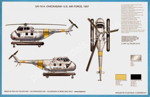 1/72 Italeri 1215 UH-19 A Rescue Chickasaw