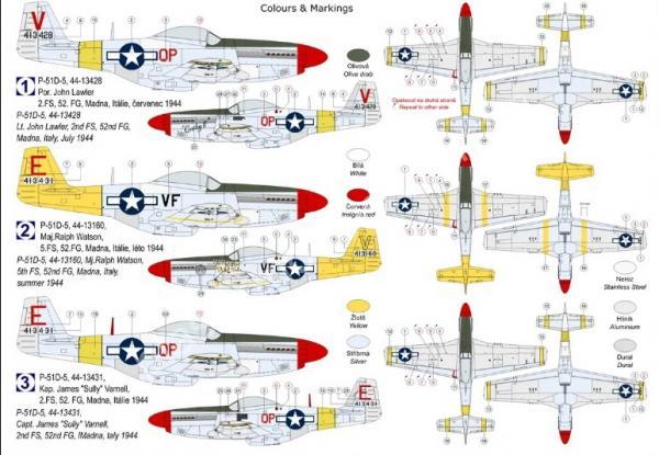 1/72 Kovozavody Prostejov 0441 P-51D-5 Mustang “52nd FG”