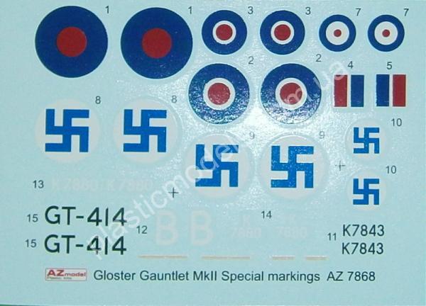 1/72 AZ model 7868 Gauntlet Mk.II “Special Markings”