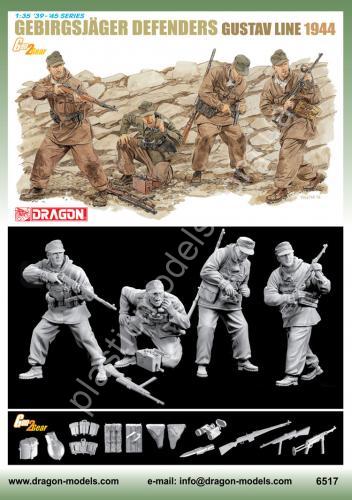 1/35 6517 Dragon Gebirgsjager Defense Gustav Line 1944