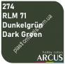 ARCUS 274 фарба зелена RLM71 Dunkelgrün