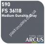 ARCUS 590 фарба темно-сіра FS 36118 Medium Gunship Gray