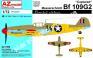 1/72 AZ model 7496 Bf 109G-2 Captured USAF RAF Red Army