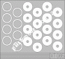 1/35 Eduard XT 065 Sd. Kfz.250 wheel mask