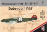 1/72 AMG 72413 Messerschmitt Bf 109 V-7 (Dubendorf, 1937)