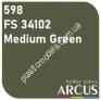 ARCUS 598 фарба зелена FS 34102 Medium Green