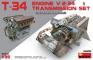 1/35 MiniArt 35205 T-34 Engine V-2-34 & Transmission Set