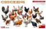 Chickens 1/35 MiniArt 38012