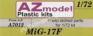 1/72 AZ model acsesores 7212 MiG-17F color etched parts