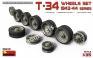 1/35 MiniArt 35242 T-34 Wheels set. 1943-44 series
