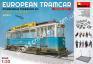 1/35 MiniArt 38009 European Tramcar Straßenbahn Triebwagen 641 w/crew & passengers