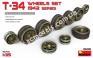 1/35 MiniArt 35236 T-34 Wheels Set 1942 Series