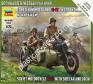 1/72 Zvezda 6277 Soviet M-72 Motorcycle & Sidecar with Crew